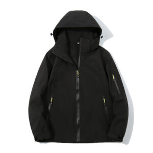 2.5-Layer Waterproof Zipper Windbreakers Jacket for Men